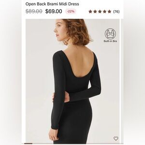 OGL Classic Black Midi Dress